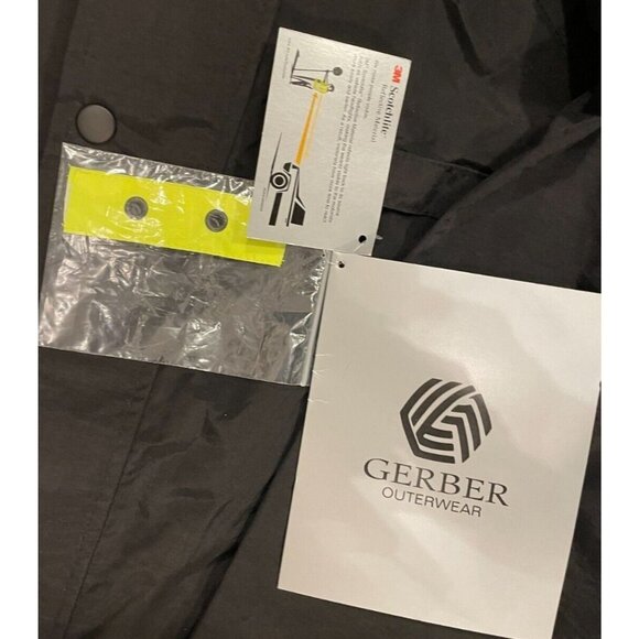 Safety Coat Gerber Hi-Vis Waterproof Reversible Jacket w/ Hood L 70W3/L LR Rain - Picture 5 of 10